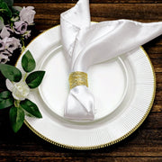 4 Round Metal Wire Napkin Rings - Gold NAP_RING22_GOLD