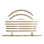 4 Round Top Metal Floral Display Frame Wedding Backdrop Stand Set - Gold IRON_STND06_SET_GOLD