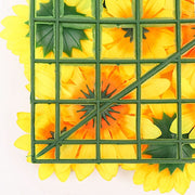 4 Silk Sunflower Artificial Flower Wall Backdrop Panels - Yellow ARTI_5064_SUN