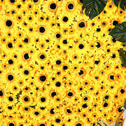 4 Silk Sunflower Artificial Flower Wall Backdrop Panels - Yellow ARTI_5064_SUN