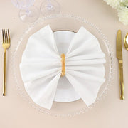 4 Square Bamboo Wood Napkin Rings - Natural NAP_RING24_NAT