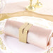 4 Square Metal Napkin Rings with Place Card Holder - Matte Gold NAP_RING16_GOLD