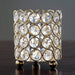 4" tall Crystal Beaded Votive Tealight Candle Holder