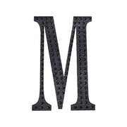 4" tall Letter Self-Adhesive Rhinestones Gem Sticker - Black DIA_NUM_GLIT4_BLK_M
