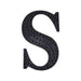 4" tall Letter Self-Adhesive Rhinestones Gem Sticker - Black DIA_NUM_GLIT4_BLK_S