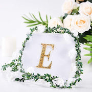 4" tall Letter  Self-Adhesive Rhinestones Gem Sticker - Gold