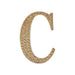 4" tall Letter  Self-Adhesive Rhinestones Gem Sticker - Gold DIA_NUM_GLIT4_GOLD_C
