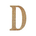 4" tall Letter  Self-Adhesive Rhinestones Gem Sticker - Gold DIA_NUM_GLIT4_GOLD_D