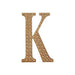 4" tall Letter  Self-Adhesive Rhinestones Gem Sticker - Gold DIA_NUM_GLIT4_GOLD_K