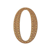 4" tall Letter  Self-Adhesive Rhinestones Gem Sticker - Gold DIA_NUM_GLIT4_GOLD_O