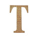 4" tall Letter  Self-Adhesive Rhinestones Gem Sticker - Gold DIA_NUM_GLIT4_GOLD_T