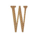4" tall Letter  Self-Adhesive Rhinestones Gem Sticker - Gold DIA_NUM_GLIT4_GOLD_W