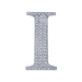 4" tall Letter Self-Adhesive Rhinestones Gem Sticker - Silver DIA_NUM_GLIT4_SILV_I