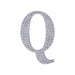 4" tall Letter Self-Adhesive Rhinestones Gem Sticker - Silver DIA_NUM_GLIT4_SILV_Q
