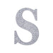 4" tall Letter Self-Adhesive Rhinestones Gem Sticker - Silver DIA_NUM_GLIT4_SILV_S