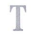 4" tall Letter Self-Adhesive Rhinestones Gem Sticker - Silver DIA_NUM_GLIT4_SILV_T