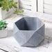 4" tall Mini Concrete Flower Pot Geometric Planter - Gray PLNT_RSN_001_4_CEM