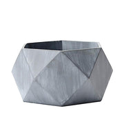 4" tall Mini Concrete Flower Pot Geometric Planter - Gray PLNT_RSN_001_4_CEM