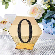 4" tall Number Self-Adhesive Rhinestones Gem Stickers - Black