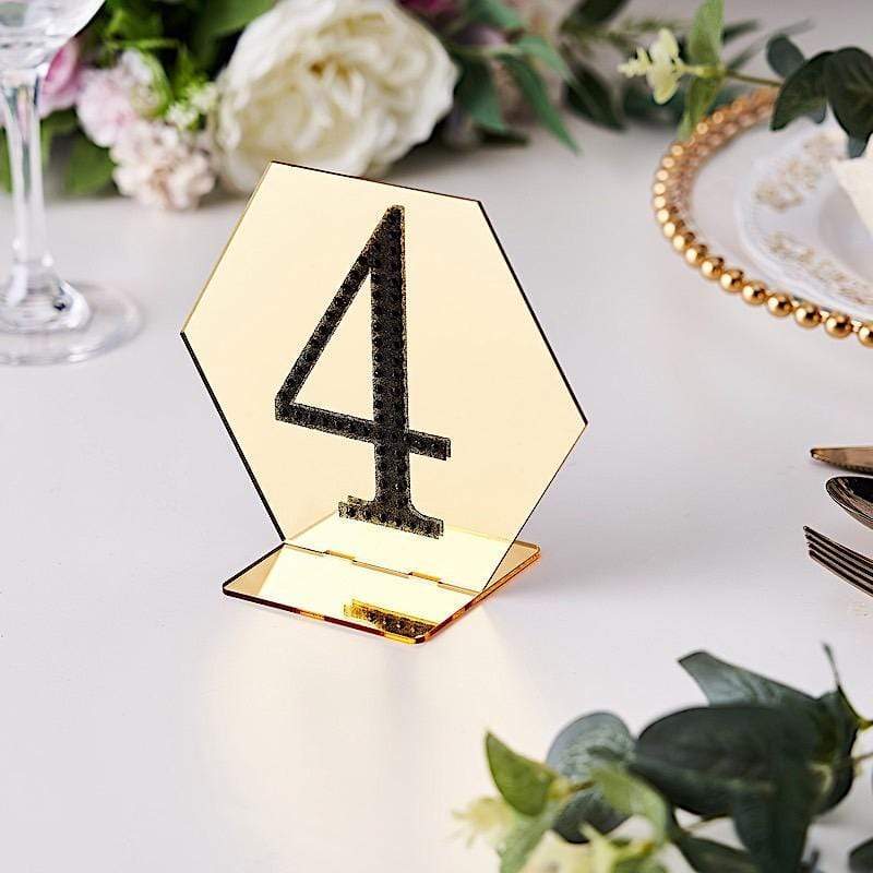 4" tall Number Self-Adhesive Rhinestones Gem Stickers - Black