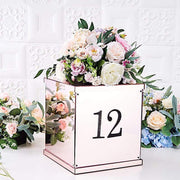 4" tall Number Self-Adhesive Rhinestones Gem Stickers - Black