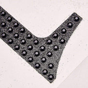 4" tall Number Self-Adhesive Rhinestones Gem Stickers - Black