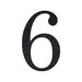 4" tall Number Self-Adhesive Rhinestones Gem Stickers - Black DIA_NUM_GLIT4_BLK_6