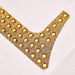 4" tall Number Self-Adhesive Rhinestones Gem Stickers - Gold