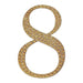 4" tall Number Self-Adhesive Rhinestones Gem Stickers - Gold DIA_NUM_GLIT4_GOLD_8