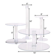 4 Tiers 16" Acrylic CupCake Stand Set CAKE_STND_B7