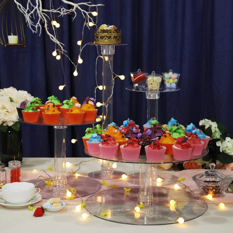 4 Tiers 16" Acrylic CupCake Stand Set CAKE_STND_B7