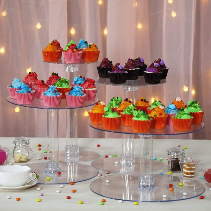 4 Tiers XL Clear Wedding Cupcake Cup Cake Stand Set NEW CAKE_STND_A3
