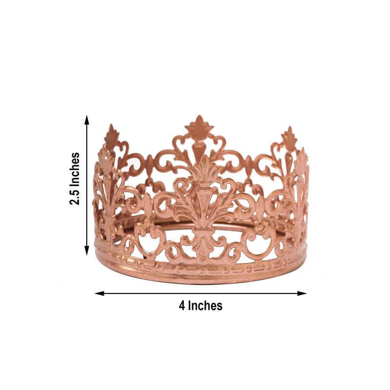 4" wide Royal Crown Cake Topper Party Centerpiece Decorations