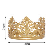 4" wide Royal Crown Cake Topper Party Centerpiece Decorations
