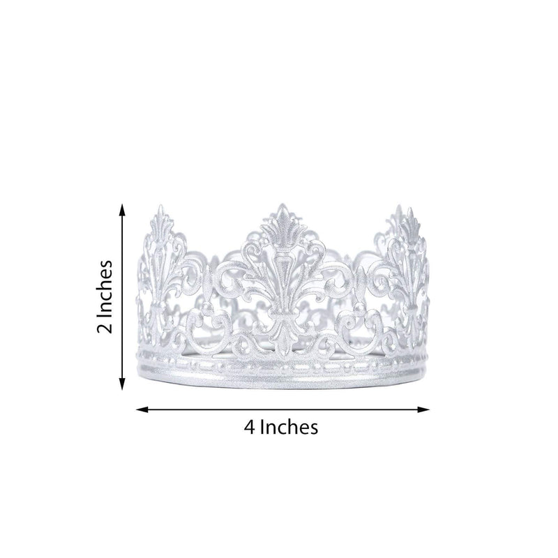 4" wide Royal Crown Cake Topper Party Centerpiece Decorations