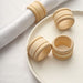 4 Wooden Napkin Rings Set Wedding Party Tableware Gift BIRC_N001