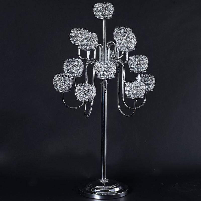 40" Crystal Beaded Candelabra Candle Holder Wedding Centerpiece CHDLR_047_PARENT