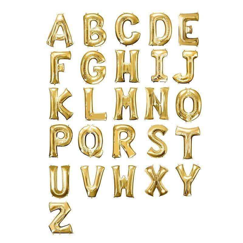 40" Mylar Foil Balloon - Gold Letters
