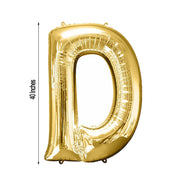 40" Mylar Foil Balloon - Gold Letters
