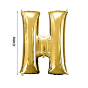40" Mylar Foil Balloon - Gold Letters