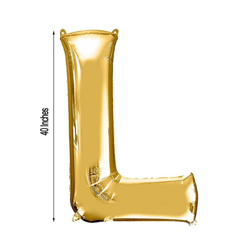 40" Mylar Foil Balloon - Gold Letters