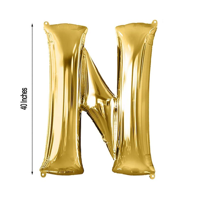 40" Mylar Foil Balloon - Gold Letters
