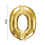 40" Mylar Foil Balloon - Gold Letters