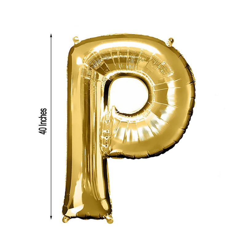 40" Mylar Foil Balloon - Gold Letters