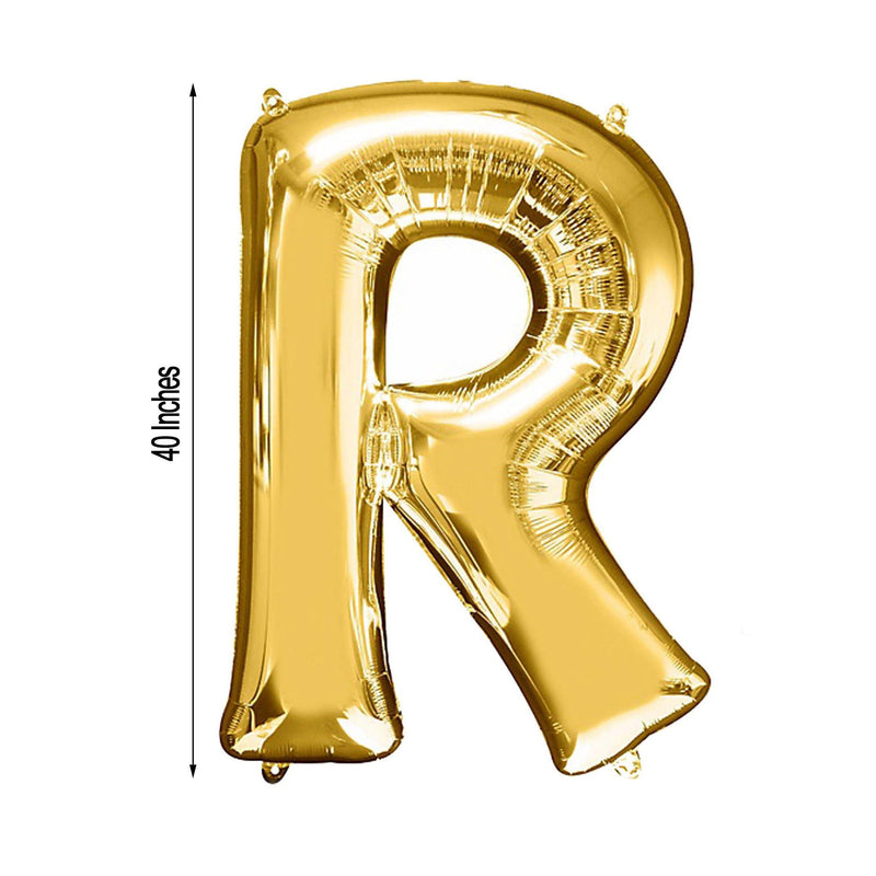 40" Mylar Foil Balloon - Gold Letters