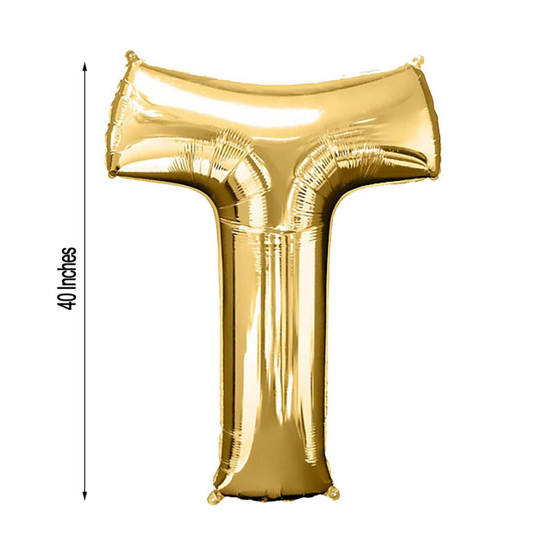 40" Mylar Foil Balloon - Gold Letters