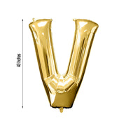 40" Mylar Foil Balloon - Gold Letters