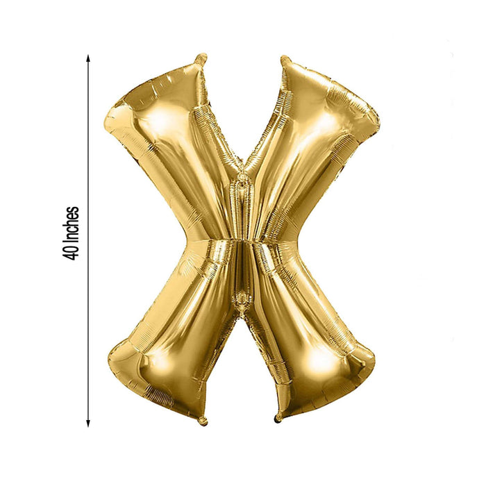 40" Mylar Foil Balloon - Gold Letters