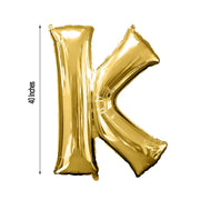 40" Mylar Foil Balloon - Gold Letters