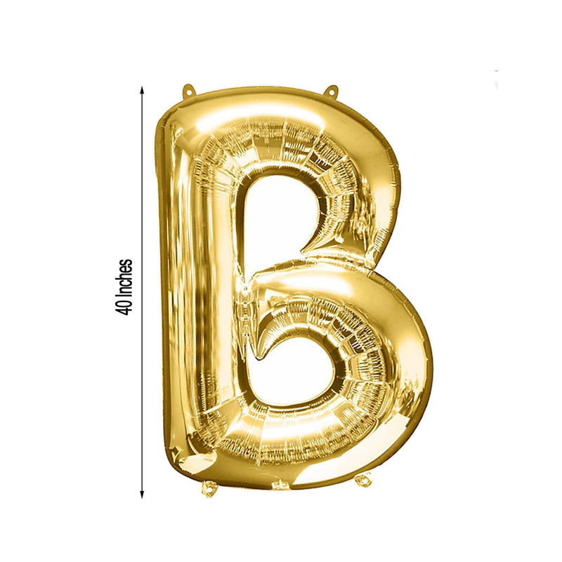 40" Mylar Foil Balloon - Gold Letters